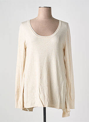 Pull col rond manches longues beige MOLLY BRACKEN femme