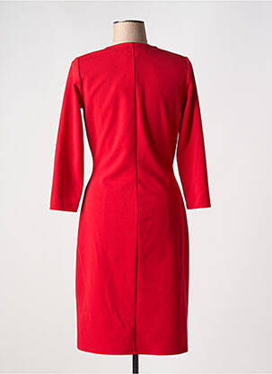 Robe mi-longue manches 3/4 manches 3/4 rouge GREGORY PAT femme