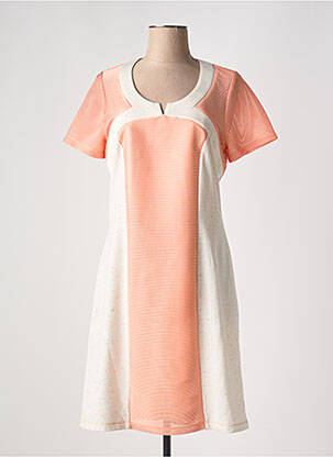 Robe mi-longue manches courtes manches courtes blanc MERI & ESCA femme