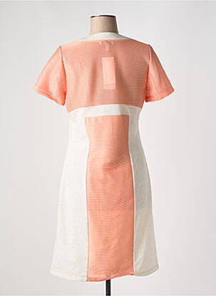 Robe mi-longue manches courtes manches courtes blanc MERI & ESCA femme