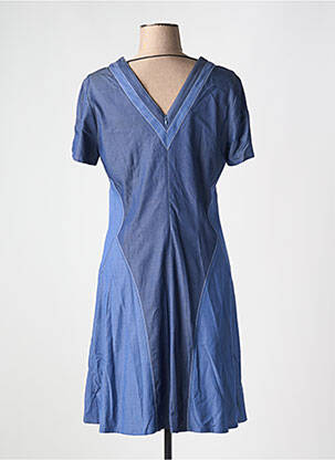 Robe mi-longue manches courtes manches courtes bleu MERI & ESCA femme
