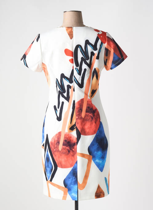 Robe mi-longue blanc GUY DUBOUIS pour femme