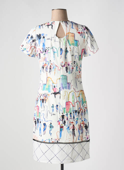 Robe mi-longue blanc MERI & ESCA pour femme