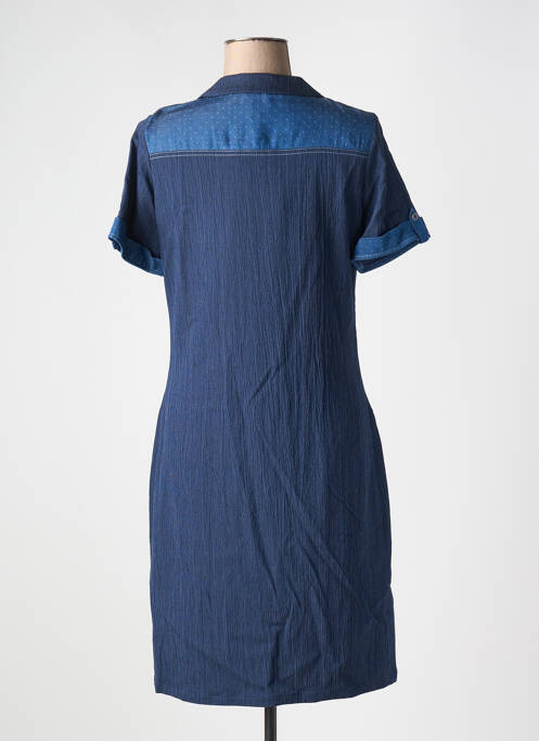 Robe mi-longue bleu GUY DUBOUIS pour femme