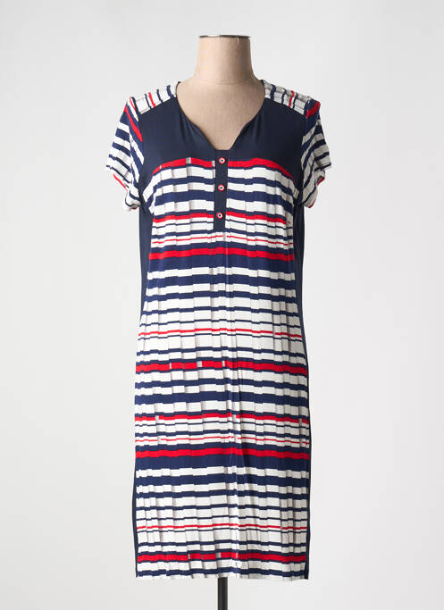 Robe mi-longue bleu IMPULSION pour femme