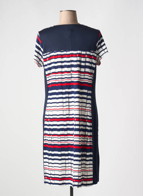 Robe mi-longue bleu IMPULSION pour femme