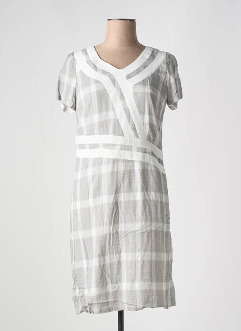 Robe mi-longue gris MERI & ESCA pour femme
