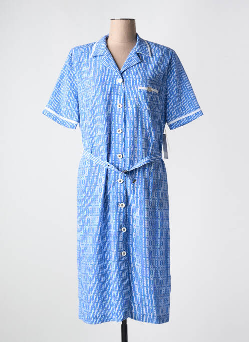 Robe mi-longue bleu FRANCE RIVOIRE pour femme