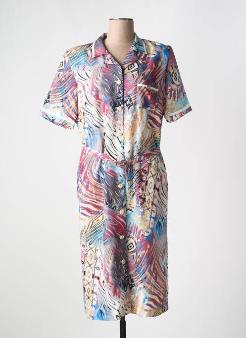 Robe mi-longue bleu GUY DUBOUIS pour femme