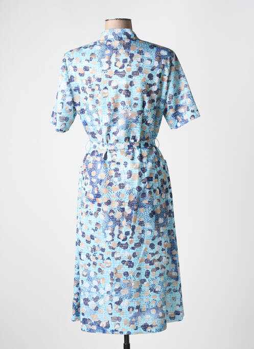 Robe mi-longue bleu GUY DUBOUIS pour femme