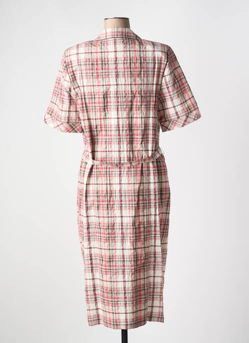 Robe mi-longue rose FRANCE RIVOIRE pour femme