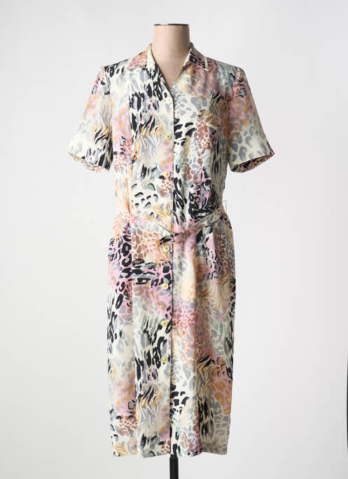 Robe mi-longue rose FRANCE RIVOIRE pour femme