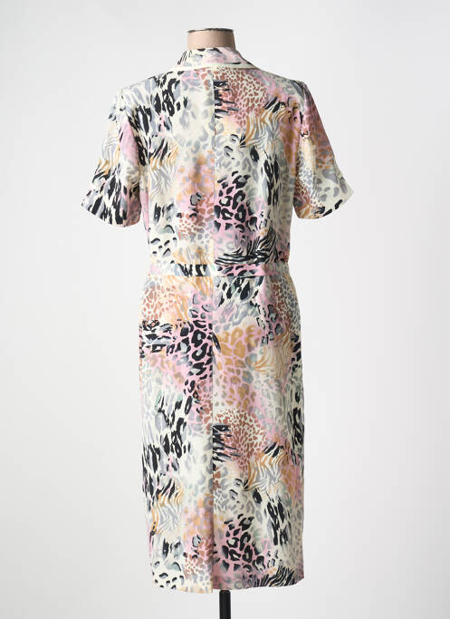 Robe mi-longue rose IMPULSION pour femme