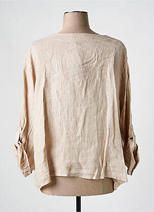 Veste casual coupe droite beige COULEURS DU TEMPS femme