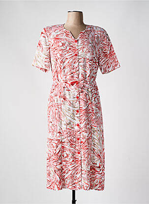 Robe mi-longue rouge GUY DUBOUIS pour femme