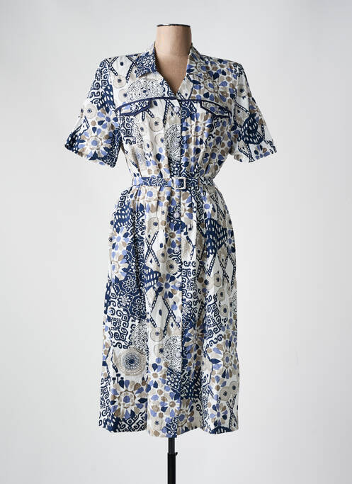 Robe courte bleu FRANCE RIVOIRE pour femme