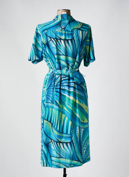 Robe mi-longue bleu FRANCE RIVOIRE pour femme