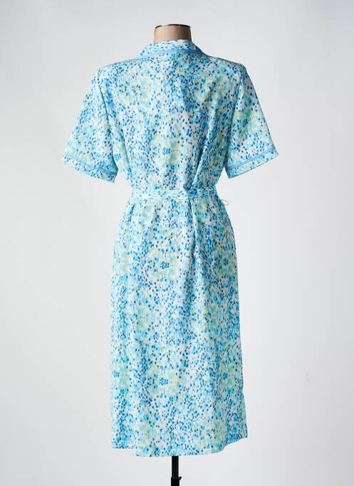 Robe mi-longue bleu FRANCE RIVOIRE pour femme