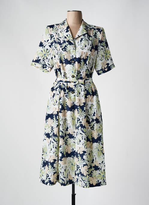 Robe mi-longue bleu GUY DUBOUIS pour femme