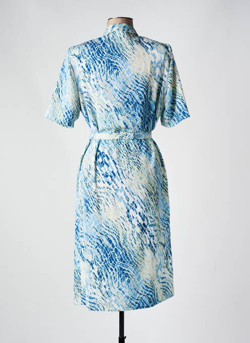 Robe mi-longue bleu GUY DUBOUIS femme