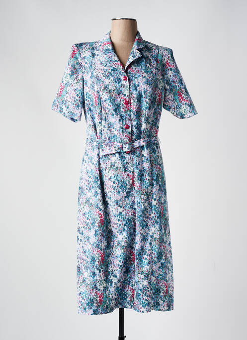 Robe mi-longue bleu GUY DUBOUIS pour femme