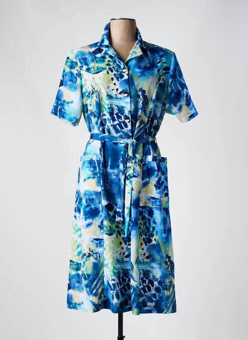 Robe mi-longue bleu GUY DUBOUIS pour femme