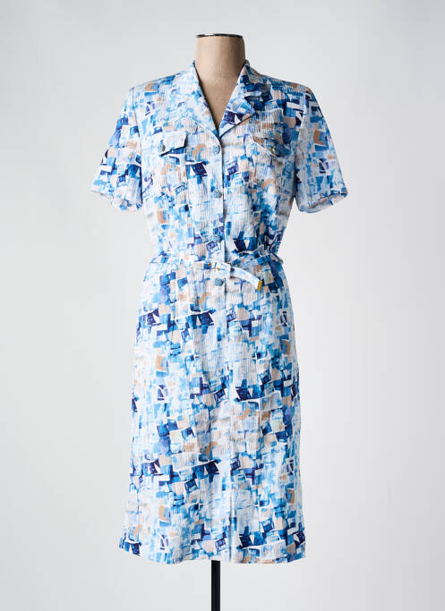 Robe mi-longue bleu GUY DUBOUIS pour femme