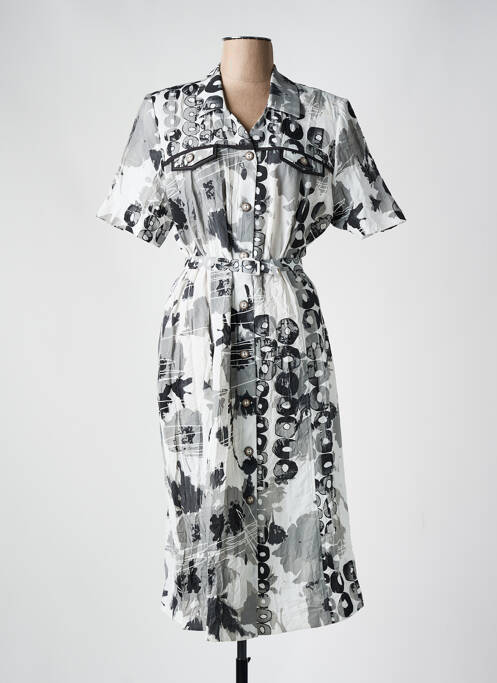 Robe mi-longue gris FRANCE RIVOIRE pour femme