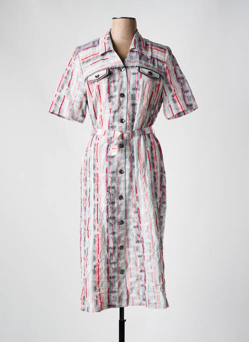 Robe mi-longue gris GUY DUBOUIS pour femme