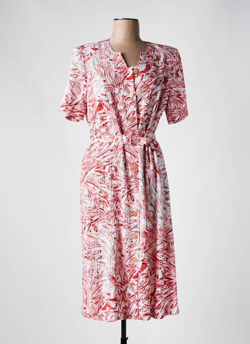 Robe mi-longue rouge FRANCE RIVOIRE pour femme