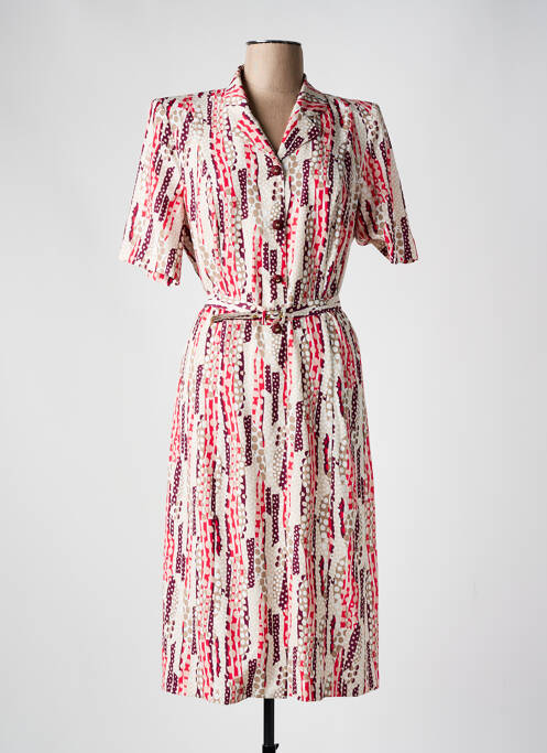 Robe mi-longue rouge GUY DUBOUIS pour femme