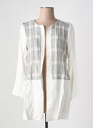 Veste casual col rond gris MERI & ESCA femme