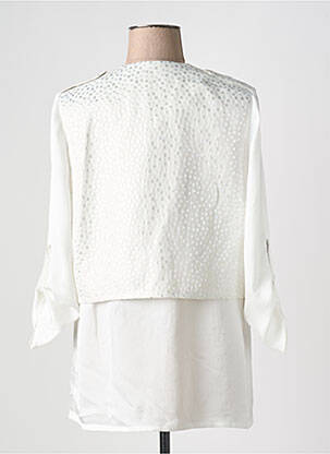 Veste casual col rond blanc MERI & ESCA femme