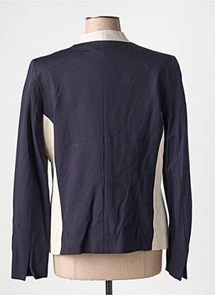 Veste chic poches bleu FRANCE RIVOIRE femme
