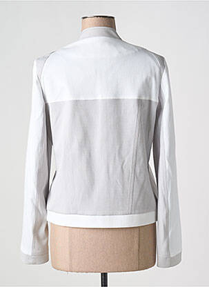 Veste casual col rond blanc MERI & ESCA femme