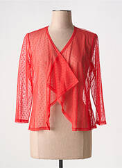 Gilet manches longues rouge FRANCE RIVOIRE pour femme seconde vue