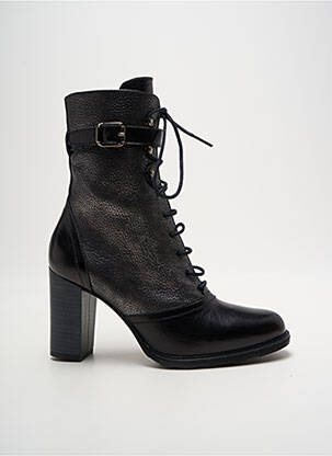 Bottines/boots matière lisse talon de 7 à 9cm argent AMARU femme