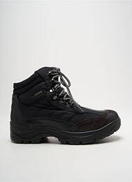 Bottines/boots tissage satiné bout rond noir ROMIKA homme