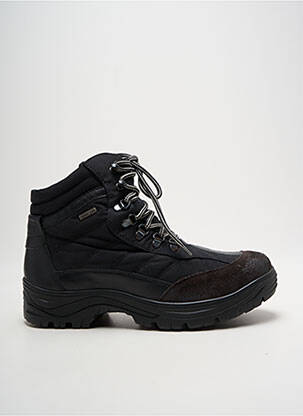 Bottines/boots tissage satiné bout rond noir ROMIKA homme