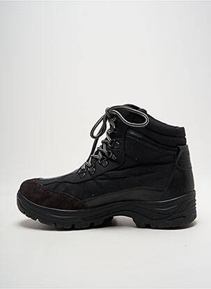 Bottines/boots matière lisse bout rond noir ROMIKA homme