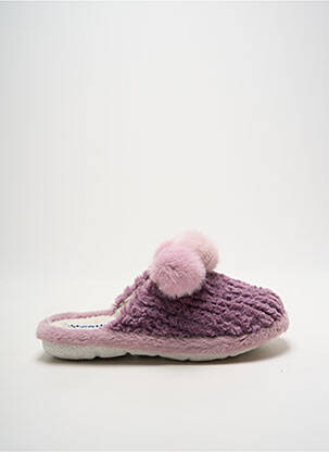 Chaussons/pantoufles bout rond talon plat jusqu'à 3cm violet WESTLAND femme