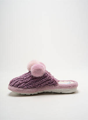 Chaussons/pantoufles bout rond talon plat jusqu'à 3cm violet WESTLAND femme
