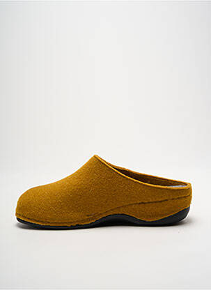 Chaussons/pantoufles voute plantaire talon de 4 à 6cm jaune WESTLAND femme