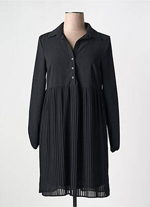 Robe courte manches longues manches longues noir C'EST BEAU LA VIE femme