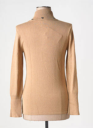 Pull coupe cintrée manches longues marron MARBLE femme
