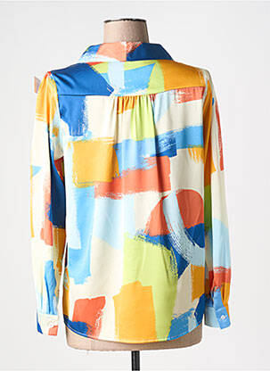 Blouse imprimé fantaisie manches longues vert HIPPOCAMPE femme