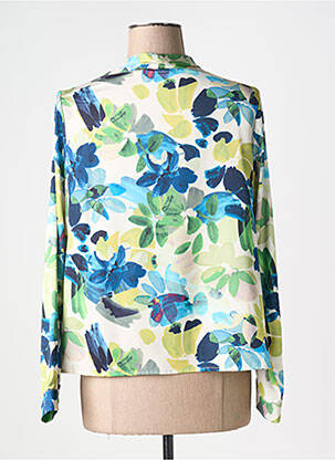 Blouse imprimé fantaisie manches longues vert HIPPOCAMPE femme