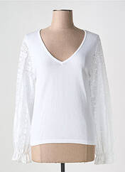 Pull blanc MARINA V pour femme seconde vue