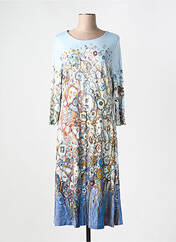 Robe mi-longue bleu DOLCEZZA pour femme seconde vue
