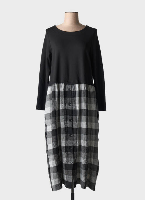 Robe longue manches longues noir KOKOMARINA femme
